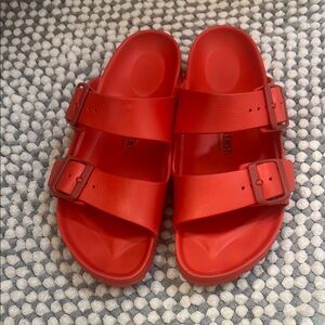 Birkenstock Red Sandals Double-Strap Comfort
